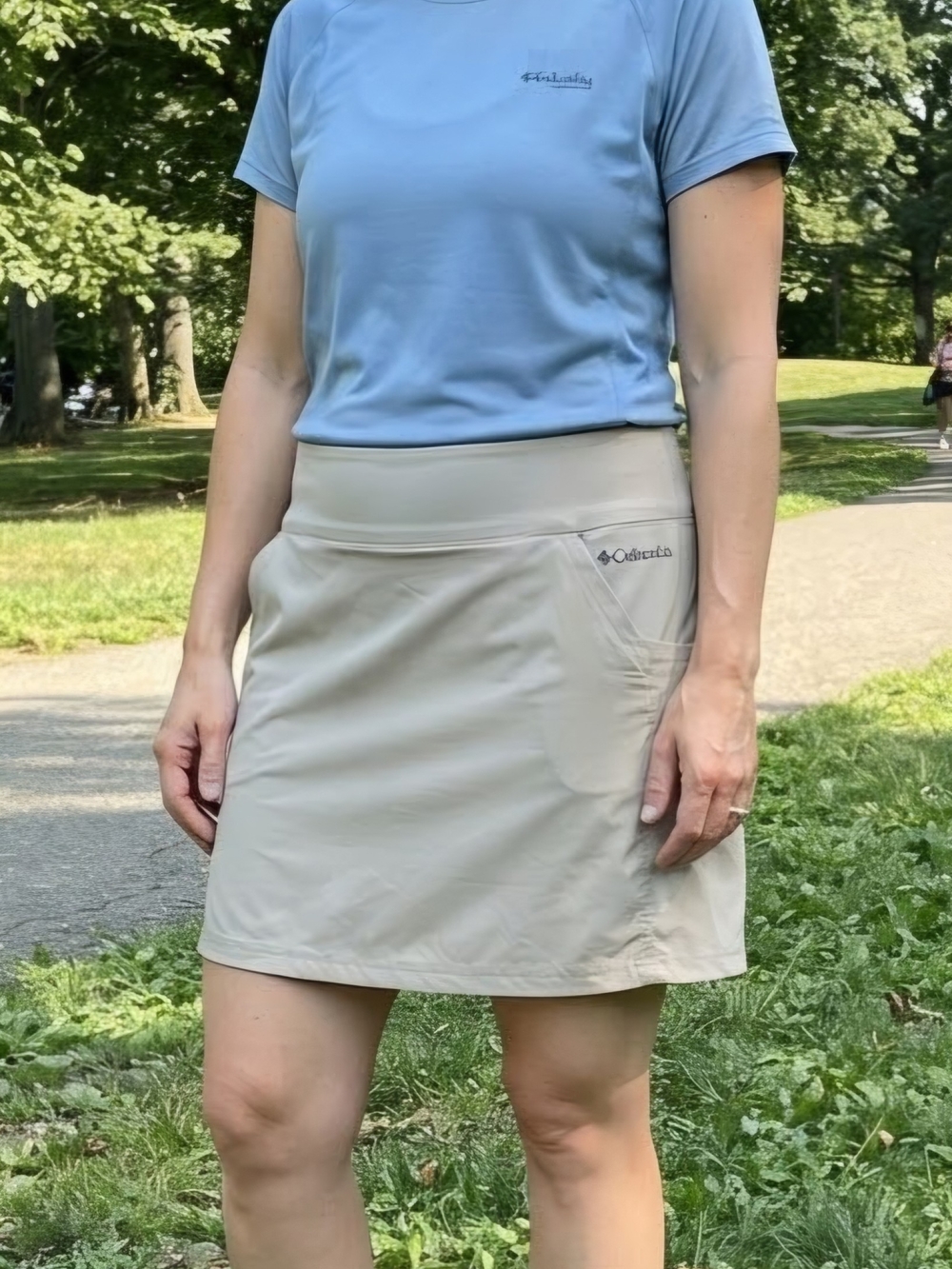 Columbia Women’s Omni-Shade UPF 50 Athletic Pull-On Skort Beige Size 2XL NWT